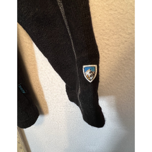 KUHL Alfpaca Fleece Grey 1/4 Zip Sweater Sherpa Collar Pullover Men's‎ MEDIUM - Picture 5 of 12